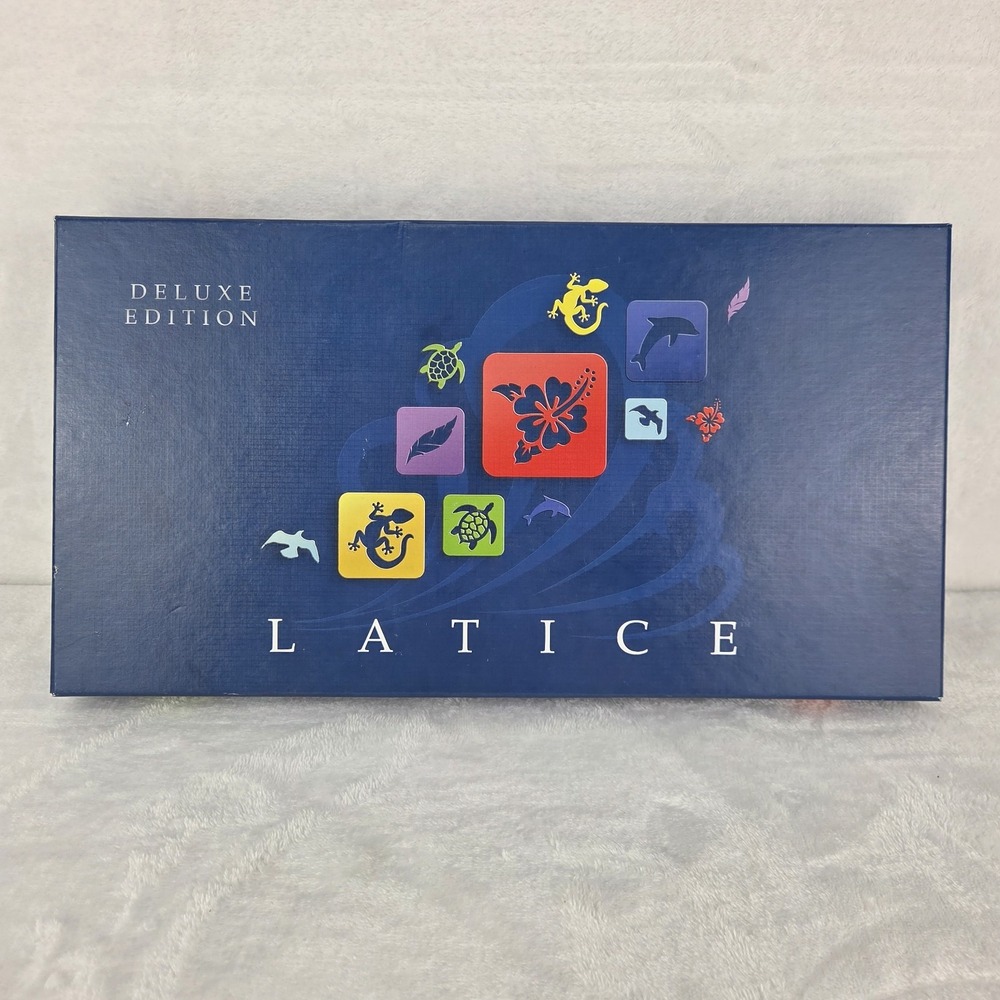 Latice Deluxe Edition Board Game Adacio 2015 Strategy Tile Game 100% Complete
